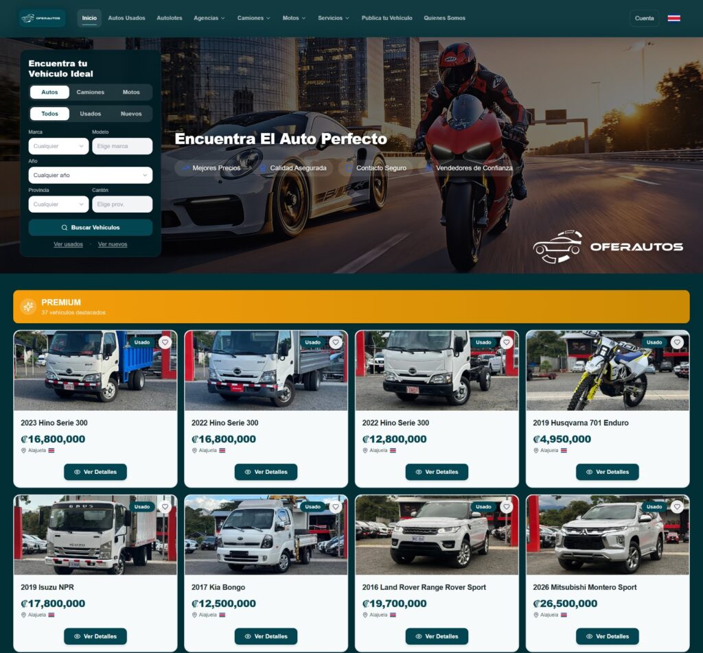 Oferautos nace en Costa Rica como herramienta aliada para impulsar la venta de vehículos y prepara su expansión por Centroamérica